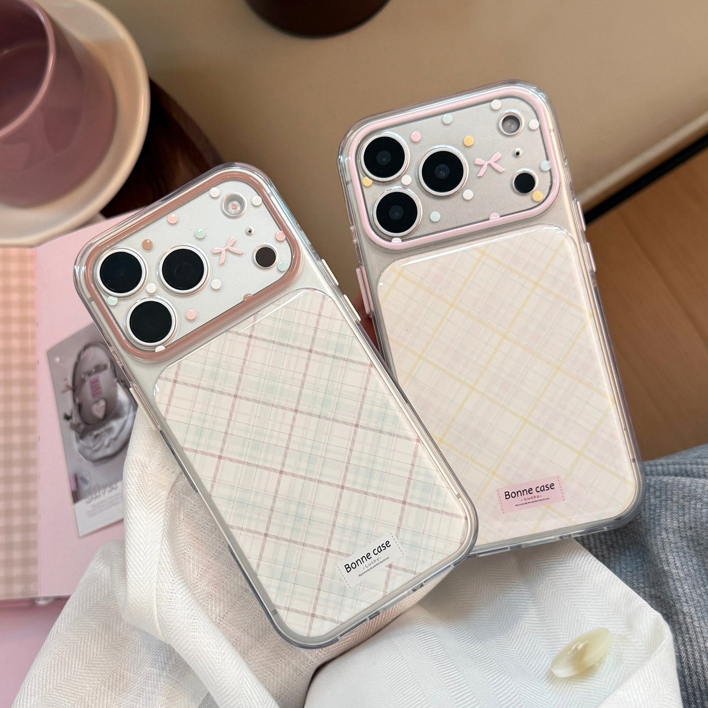 Preppy Pastel Plaid Pattern Case for iPhone