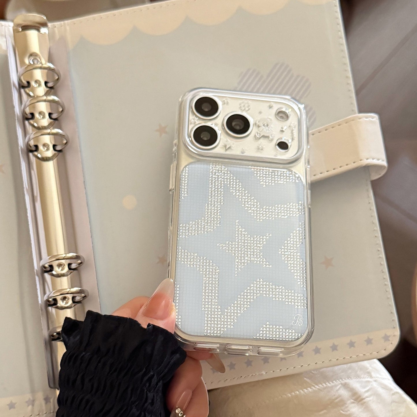 Bling Rhinestone Glitter Heart & Star Case for iPhone