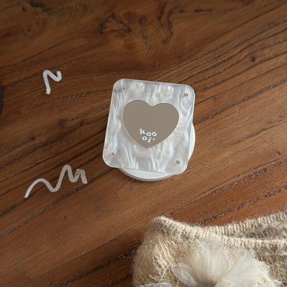 Coquette White Lace MagSafe Case for iPhone | Matching Magnetic Heart Grip Holder Available