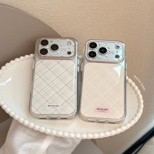 Preppy Pastel Plaid Pattern Case for iPhone
