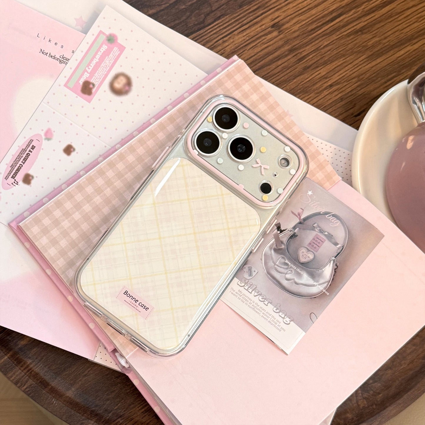 Preppy Pastel Plaid Pattern Case for iPhone