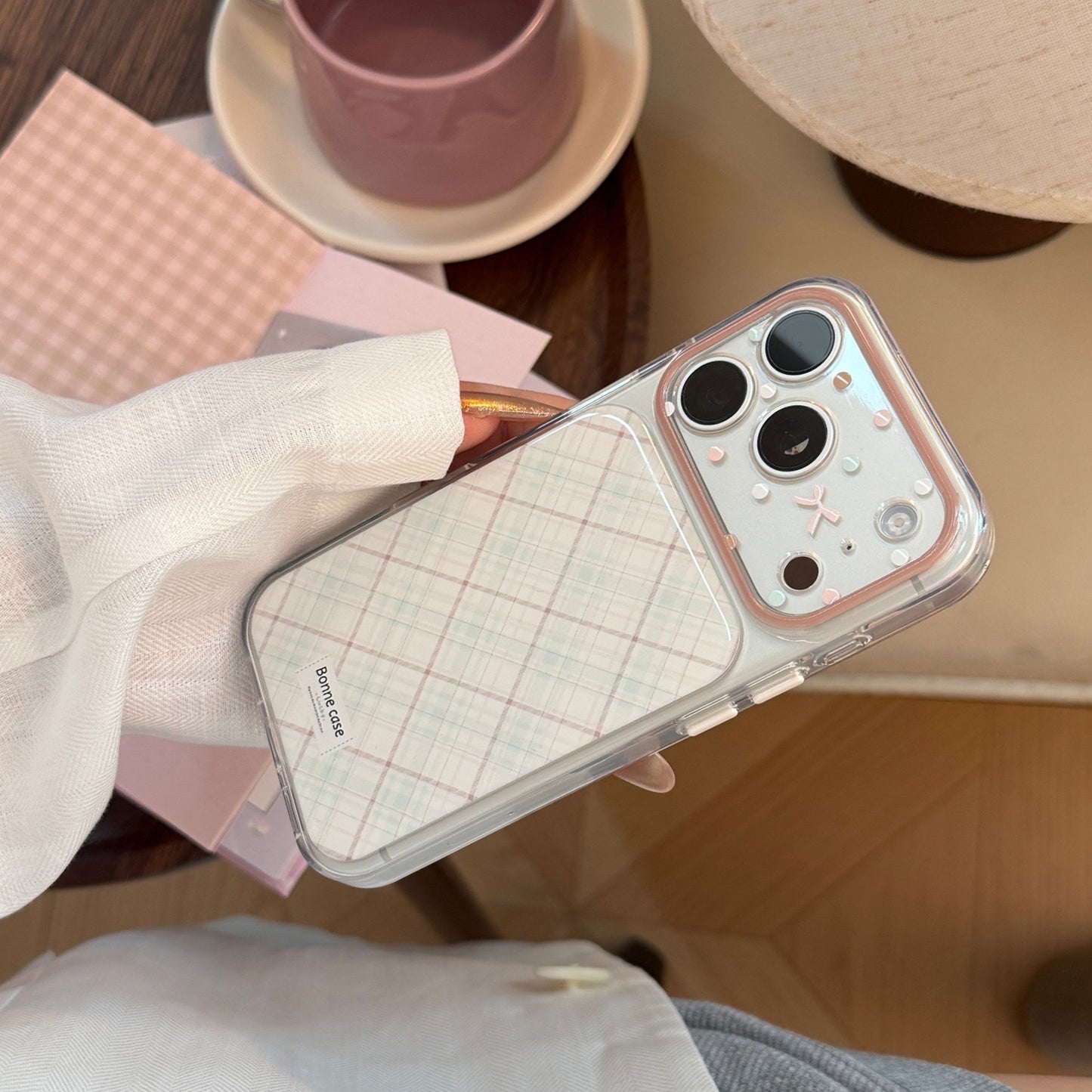 Preppy Pastel Plaid Pattern Case for iPhone