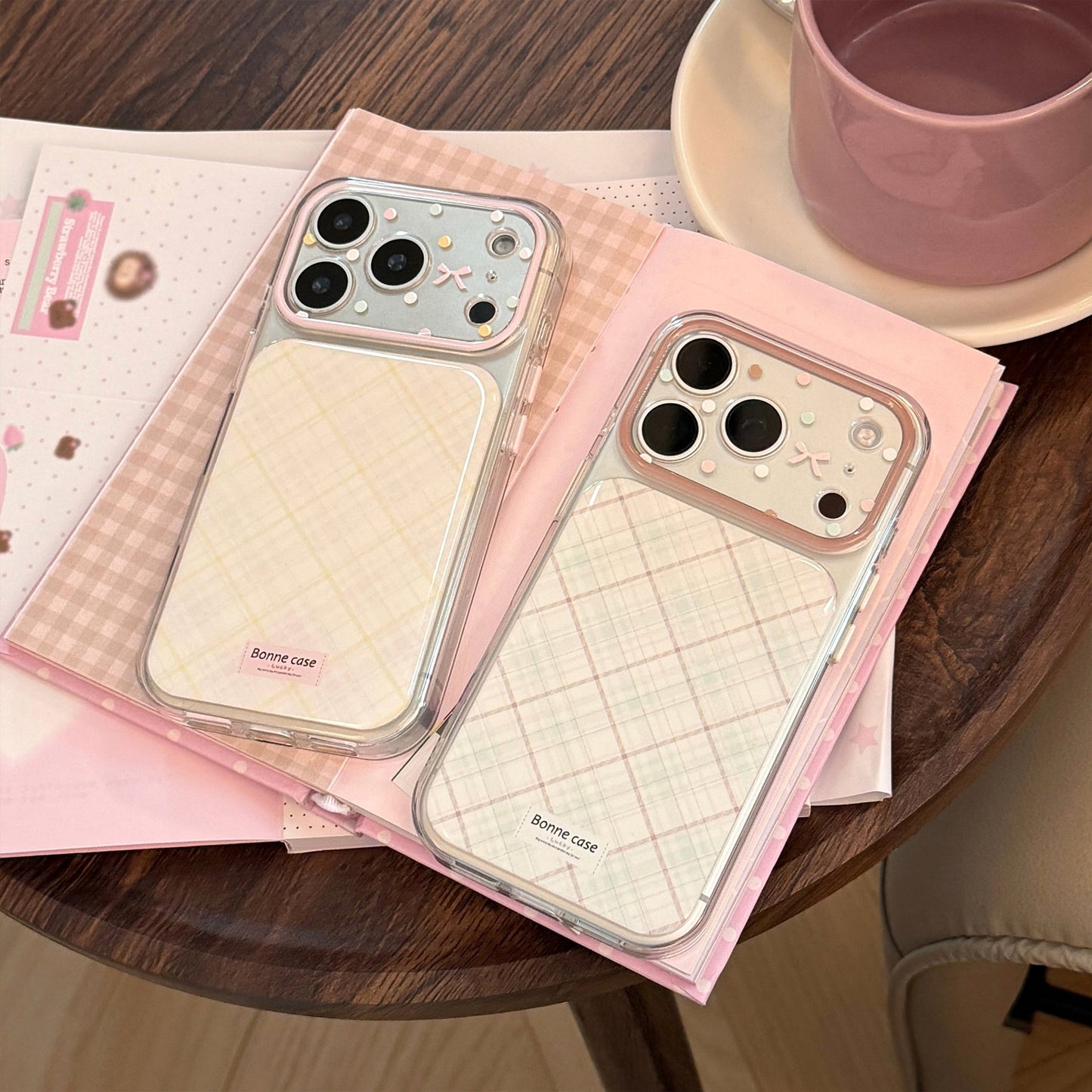 Preppy Pastel Plaid Pattern Case for iPhone