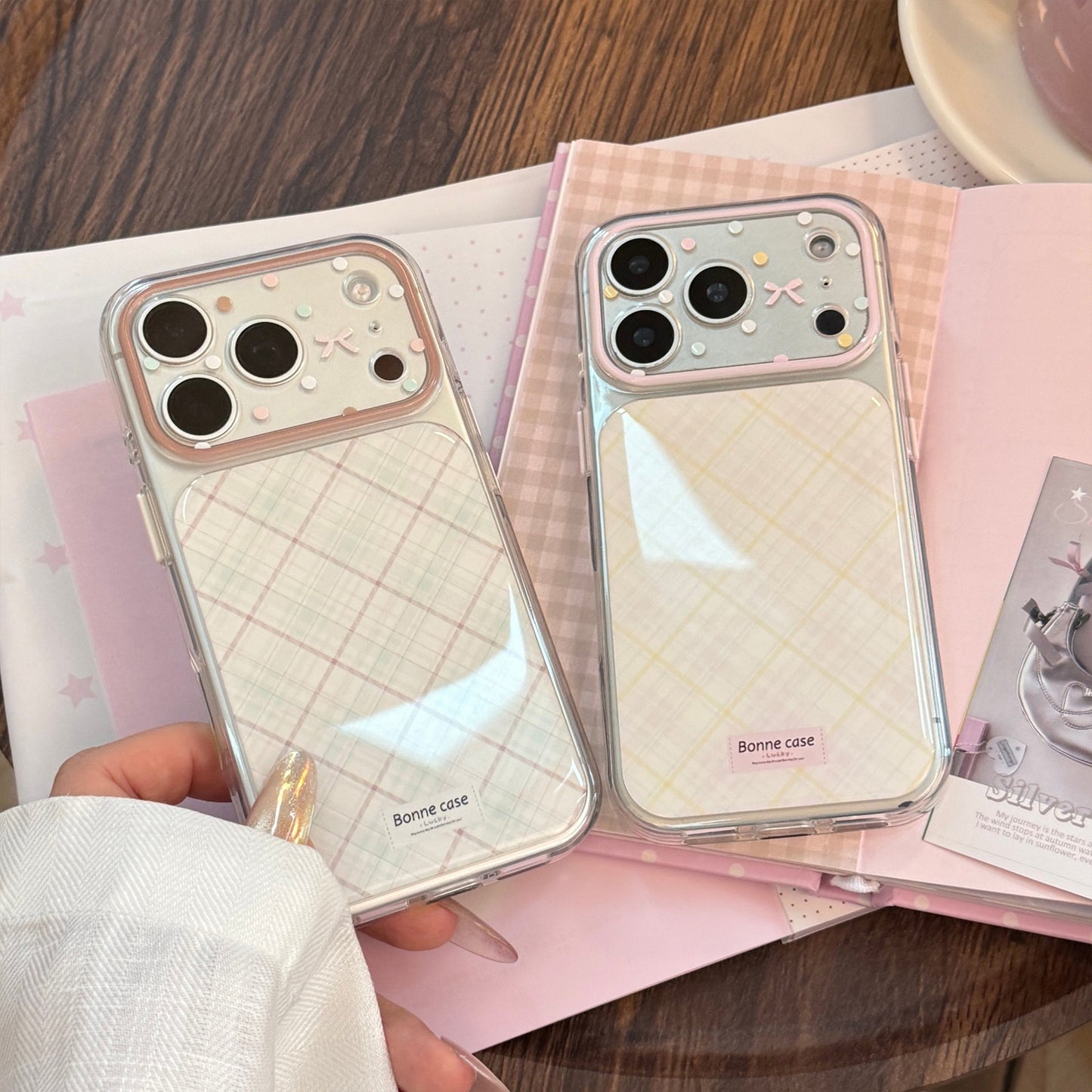 Preppy Pastel Plaid Pattern Case for iPhone