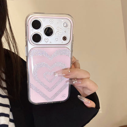 Bling Rhinestone Glitter Heart & Star Case for iPhone