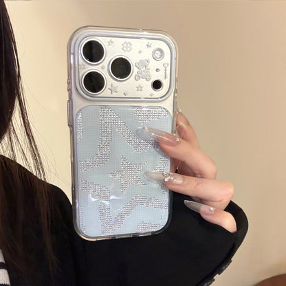 Bling Rhinestone Glitter Heart & Star Case for iPhone