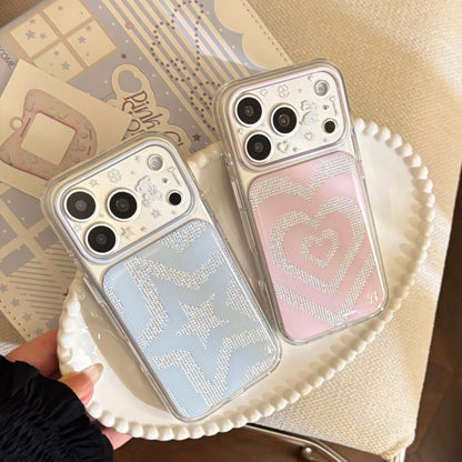 Bling Rhinestone Glitter Heart & Star Case for iPhone