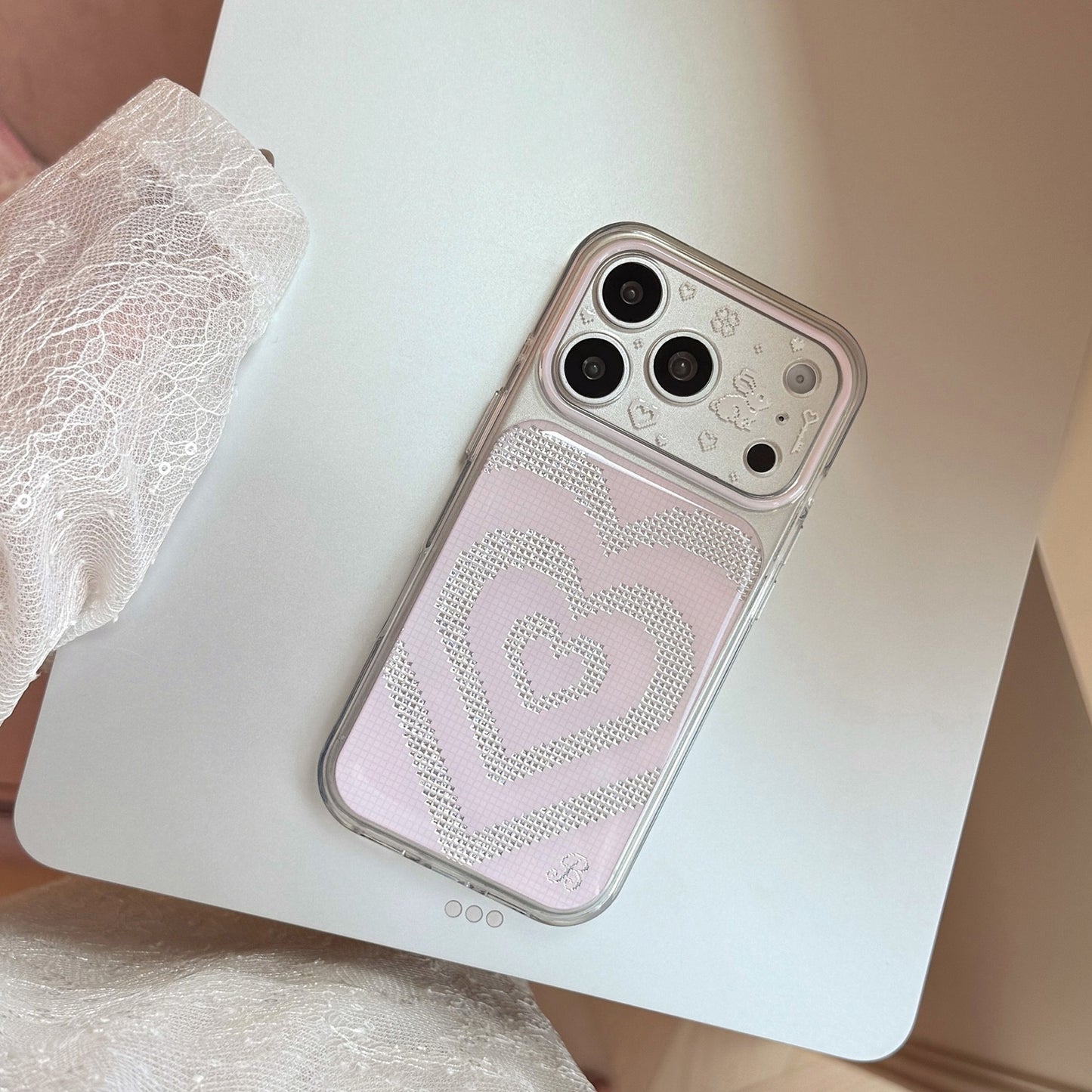 Bling Rhinestone Glitter Heart & Star Case for iPhone