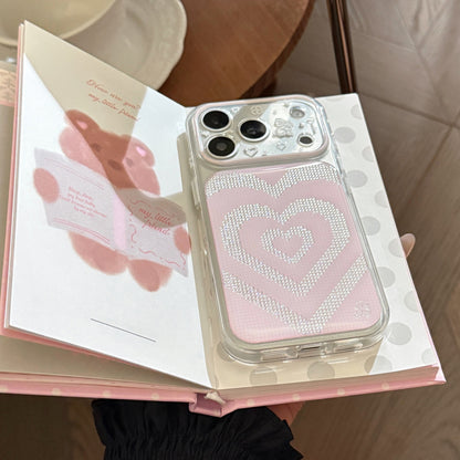 Bling Rhinestone Glitter Heart & Star Case for iPhone