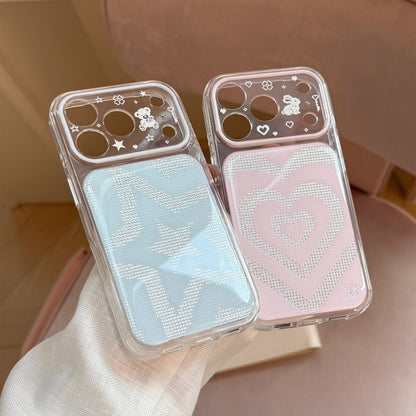 Bling Rhinestone Glitter Heart & Star Case for iPhone