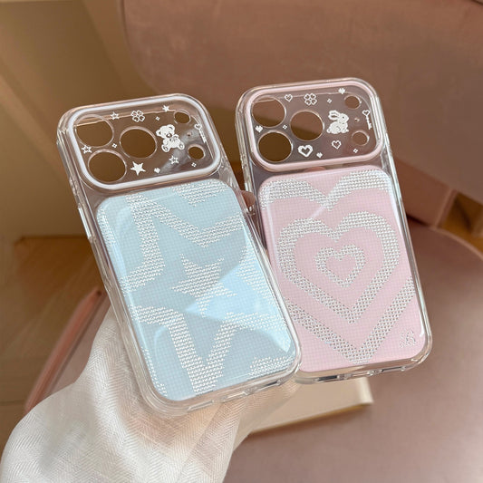 Bling Rhinestone Glitter Heart & Star Case for iPhone