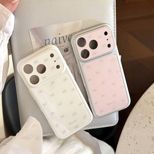 Minimalist Mini Bow Pattern Case for iPhone